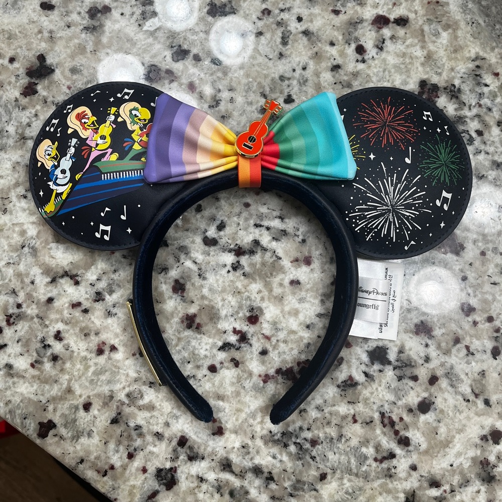 Disney Black Three Caballeros Minnie ears